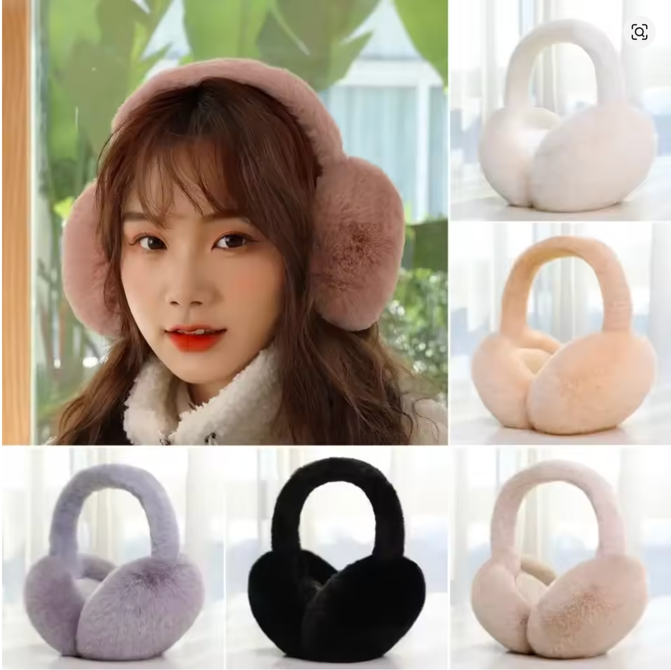 Winter Warm Rabbit Fur Earmuffs