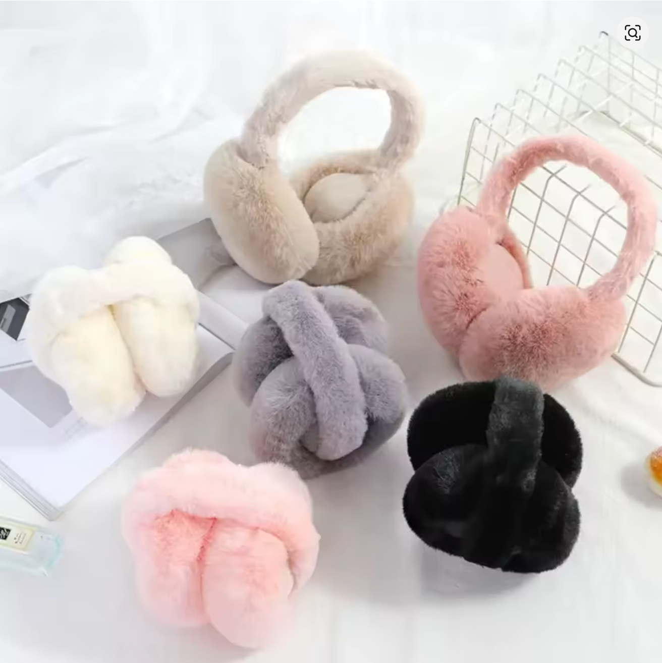 Winter Warm Rabbit Fur Earmuffs