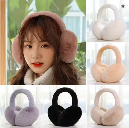 Winter Warm Rabbit Fur Earmuffs